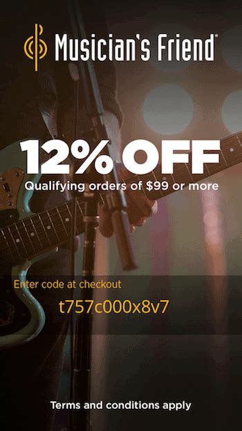musicians friend coupon code